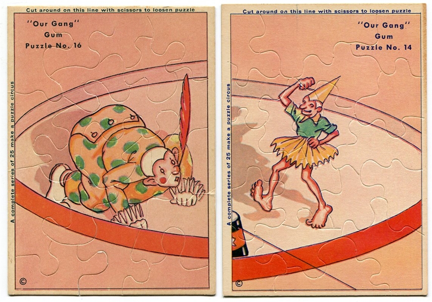 R194 1930s Our Gang Circus Puzzles #14 & #16