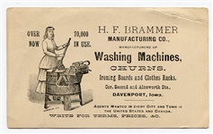 1880's Baseball Theme Send em in! Victorian Trade Card 