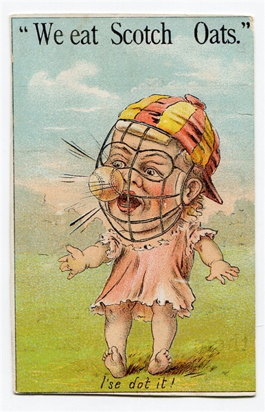 1880s Baseball Theme "Ise dot it!" Victorian Trade Card 