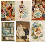 1880s-90s Victorian Era Trade Card Lot of 21 Cards