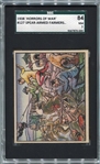 R69 1938 Horrors of War #127 Spear-Armed Farmers Assault Japanese SGC 84