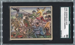 R69 1938 Horrors of War #127 Spear-Armed Farmers Assault Japanese SGC 84