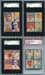R321 1935 Goudey 4-in-1 Puzzle Backs Complete Set of 36 Fronts w/Ruth