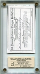 Early 1900s St. Louis Cardinals Ticket Game 74 National Park