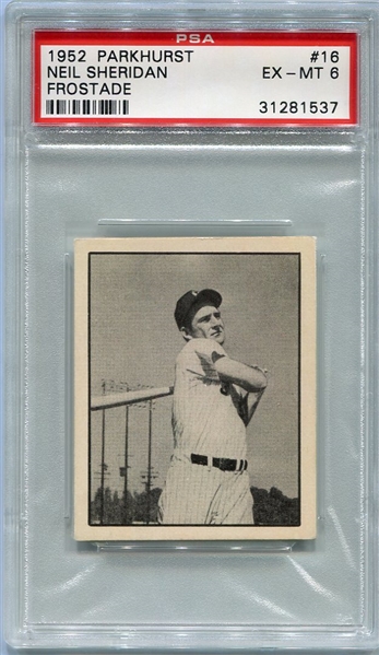 1952 Parkhurst Frostade #16 Neil Sheridan Toronto Maple Leafs PSA 6