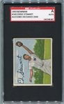 1950 Bowman #143 Eddie Stewart Washington Senators Autographed SGC AUTH