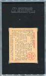 1950 Bowman #184 Randy Gumpert Chicago White Sox Autographed SGC AUTH