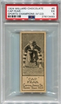V122 Willard Chocolate #6 Cap Fear Rugby PSA 5