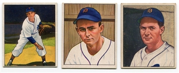 1950 Bowman Three Detroit Tigers