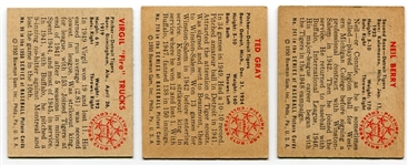 1950 Bowman Three Detroit Tigers