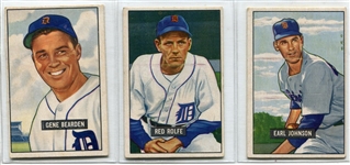 1951 Bowman Lot of 12 Different Detroit Tigers