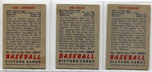 1951 Bowman Lot of 12 Different Detroit Tigers