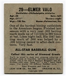 1948 Leaf #39 Elmer Valo Philadelphia Athletics EX+