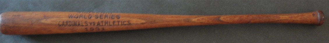 1931 World Series Souvenir Mini Bat