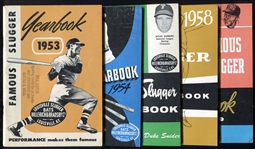 1953 - 1978 Lot of 22 Different Louisville Slugger Famous Slugger Yearbooks