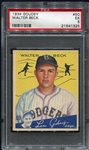 1934 Goudey #50 Walter Beck Brooklyn Dodgers PSA 5
