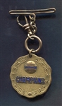 Early 20th Century Goldsmith Champions Baseball Watch Fob
