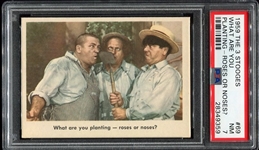 1959 Fleer The 3 Stooges #69 What Are You Planting-Roses or Noses? PSA 7 