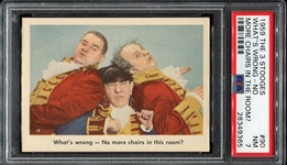 1959 Fleer The 3 Stooges #90 What's Wrong-No More Chairs In The Room? PSA 7 