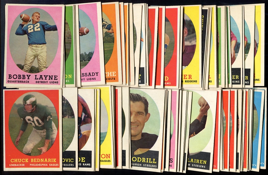 1958 Topps Football 150 Assorted With Stars Most Ex-Exmt