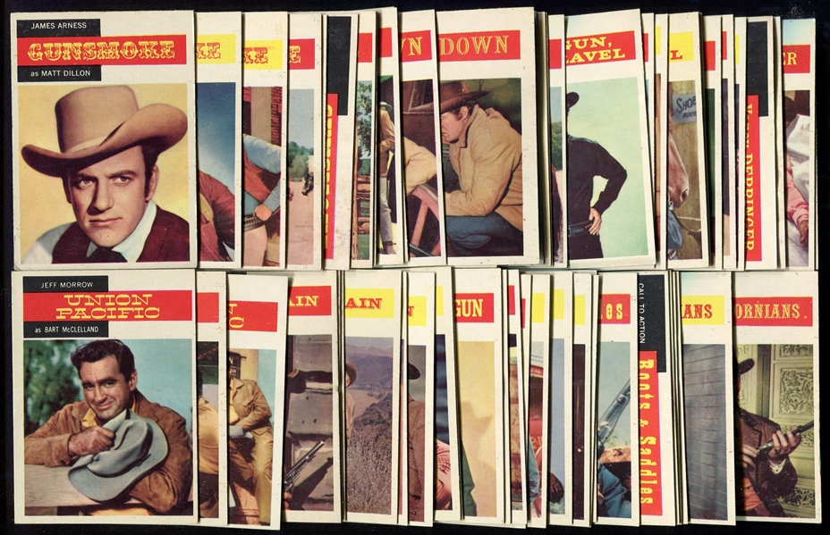 1958 Topps TV Westerns Near Set 62 of 71 