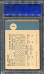 1961 Fleer Basketball #1 Al Attles Rookie Card PSA 8 OC