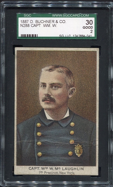 N288 Police Inspectors & Fire Captains William W. McLaughlin 1st Precinct New York SGC 30