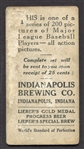 1916 Indianapolis Brewing #60 Art Fletcher, New York Giants