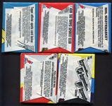 1970's Topps Hockey Unopened Wax Pack Lot of 5 Different