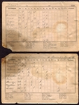 1891 Staunton Virginia Base Ball Team Score Book