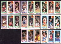 1980-81 Topps Basketball Lot of 44 Mostly Different Nrmt to Nrmt/Mt 
