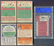 1970's Topps Basketball Lot of 5 Different HOFers/Rookie Cards