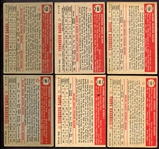 1952 Topps Lot of 6 Different
