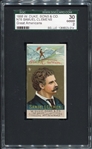 N76 1888 W. Duke Great Americans Samuel Clemens SGC 30 Looks Nicer!