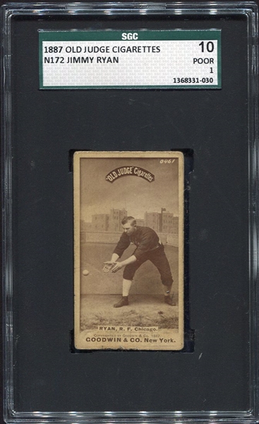 N172 Old Judge Jimmy Ryan Chicago SGC 10
