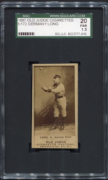 N172 Old Judge Germany Long Kansas City SGC 20