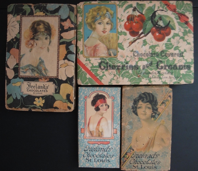 Irelands Chocolates Lot of 4 Boxes and Large Wholesaler Display