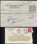 Lot of 1920's Candy Boxes Invoices Wrappers Etc
