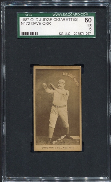 N172 Old Judge Dave Orr New York SGC 60