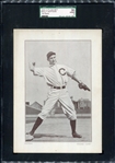 1910-12 Plow Boy Tobacco Solly Hoffman Ad Back SGC 30