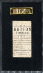 T216 Kotton Cigarettes Chief Bender Baltimore Feds Striped Cap SGC 10