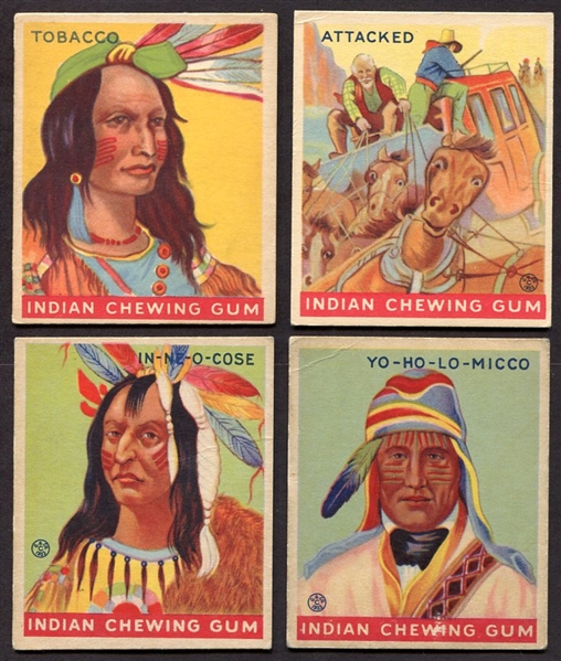 R73 Indian Gum Lot of 4 With 2 Series of 48 High Number Skips 