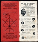 1914 Pitching Course Booklet w/Mathewson Johnson Walsh Rucker Wood & White