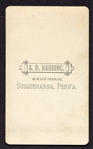 Circa 1870's CDV of Baseball Player in Uniform With Bat