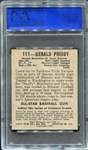 1948 Leaf #111 Gerald Priddy St. Louis Browns PSA 8