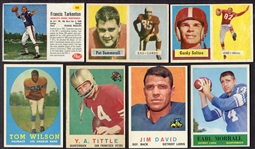1950's-1970's Football Card Lot of 24 Different w/HOFers