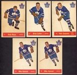 1957 Parkhurst Hockey Lot of 5