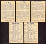 1957 Parkhurst Hockey Lot of 5