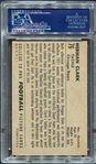 1952 Large Bowman #76 Herman Clark PSA 8