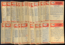 1955 Bowman Football Lot of 51 Assorted Most G-VG